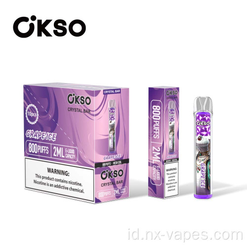 Okso Crystal Bar 800 Disposable Vape